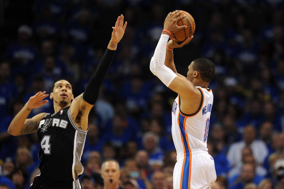 Russell Westbrook #0 e Danny Green #4 (Usa Today)